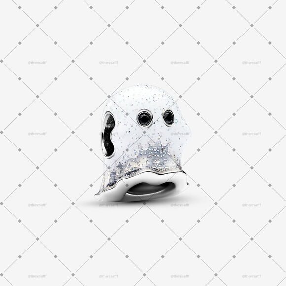 Pandora Glow-in-the-dark Boo Ghost Charm - Picture 1 of 4